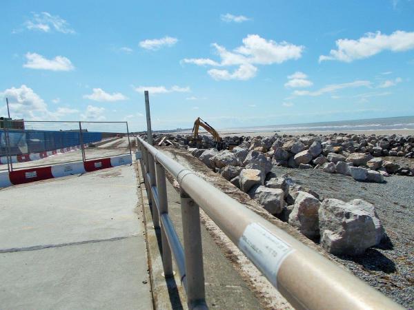 Works starts on new sea defence, Rossall
